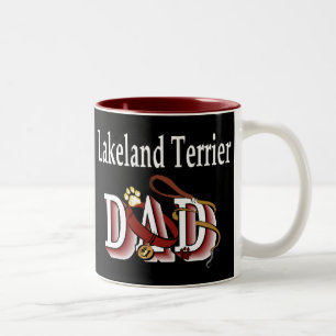 Lakeland Terrier Dad Gifts Two-Tone Coffee Mug
