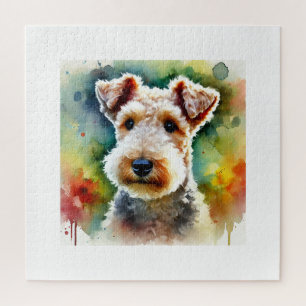 Lakeland Terrier Dog 180724AREF117 - Watercolor Jigsaw Puzzle