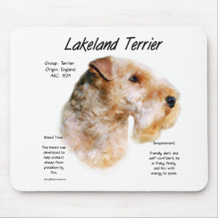 Lakeland Terrier History Design Mouse Pad