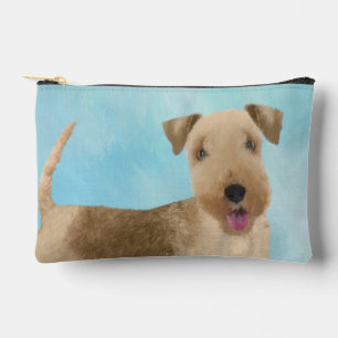 Lakeland Terrier Painting Cute Original Dog Art Accessory Pouch