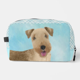 Lakeland Terrier Painting Cute Original Dog Art Dopp Kit
