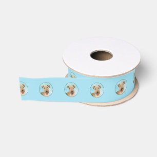 Lakeland Terrier Painting - Cute Original Dog Art Grosgrain Ribbon