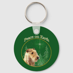 Lakeland Terrier Peace Keychain
