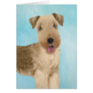 Lakeland Terrier Peinture - Cute Original Chien Ar