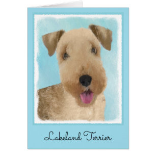Lakeland Terrier Peinture - Cute Original Chien Ar