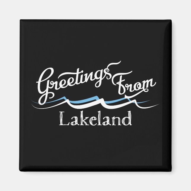 Lakeland Water Waves Magnet (Front)