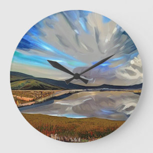 LAKES LARGE CLOCK