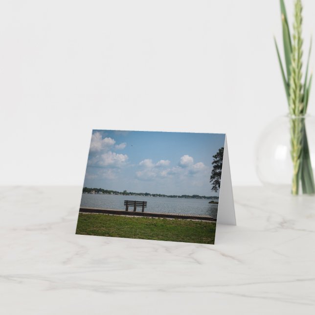 Lakeside Bench Thank You Card (Front)