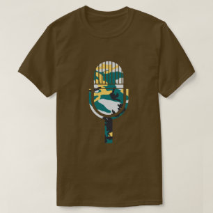 Lakeside Camo Pattern Vintage Mic T-Shirt