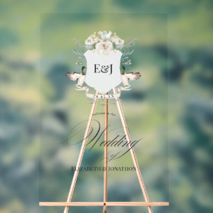 Lakeside Canards Laurel Crest Monogram Mariage