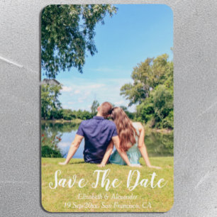 Lakeside Cottage Summer Save The Date Magnet