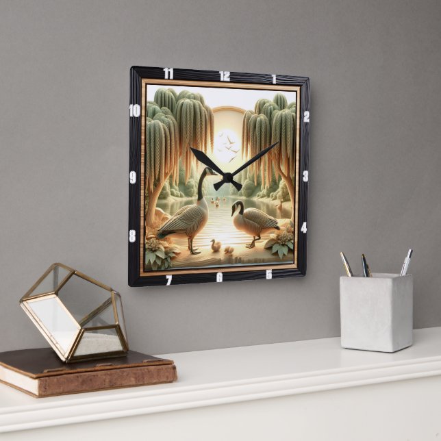 Lakeside Geese Heritage Clock (Office)