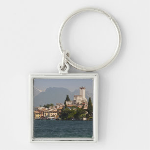 Lakeside town, Malcesine, Verona Province, Italy Keychain
