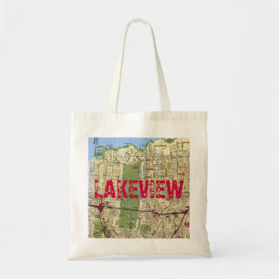 LAKEVIEW, New Orleans MAP Tote Bag