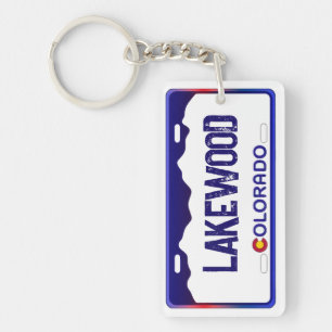 Lakewood Colorado plaque bleue porte - clé