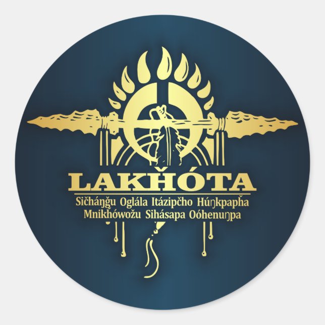 Lakhota Classic Round Sticker (Front)
