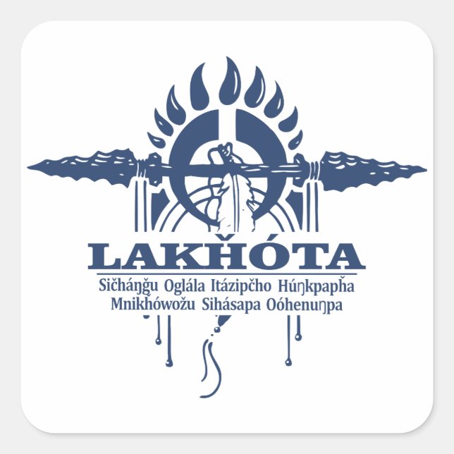 Lakhota Square Sticker (Front)