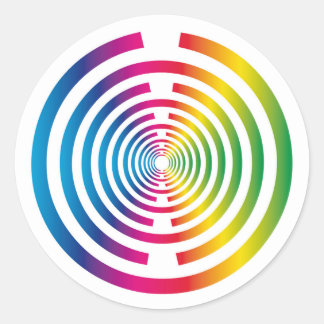 Lakhovsky vitality disc, MWO Tesla antenna, scalar Classic Round Sticker