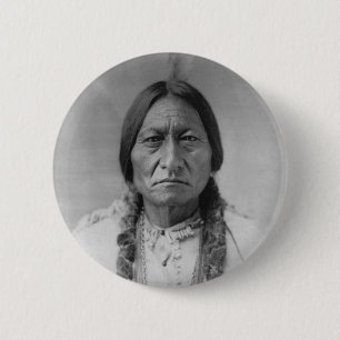 Lakota American Indian Chief Sitting Bull 2 Inch Round Button