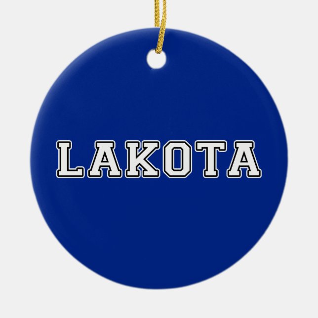Lakota Ceramic Ornament (Front)