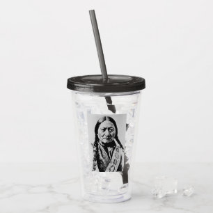 Lakota Chief Surrender: Sitting Bull Fort Buford Acrylic Tumbler