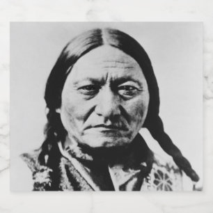 Lakota Chief Surrender: Sitting Bull Fort Buford Beer Bottle Label