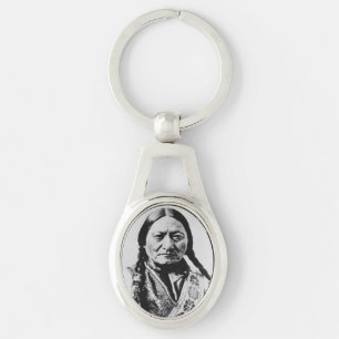 Lakota Chief Surrender: Sitting Bull Fort Buford Keychain