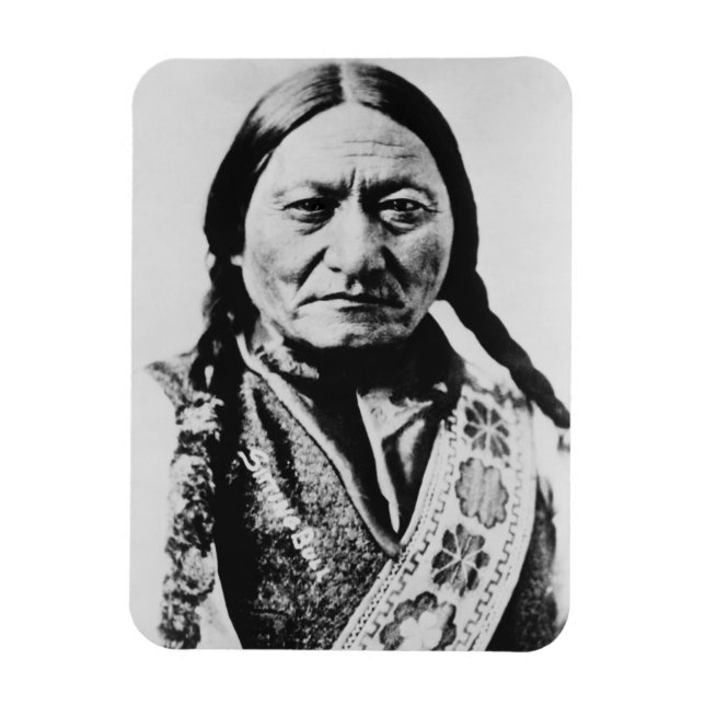 Lakota Chief Surrender: Sitting Bull Fort Buford Magnet (Vertical)