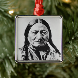 Lakota Chief Surrender: Sitting Bull Fort Buford Metal Ornament