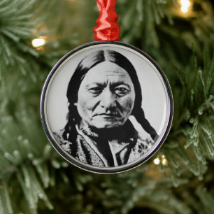 Lakota Chief Surrender: Sitting Bull Fort Buford Metal Ornament
