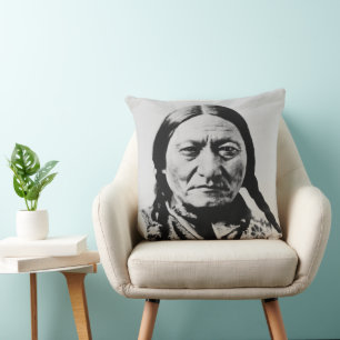 Lakota Chief Surrender: Sitting Bull Fort Buford Throw Pillow