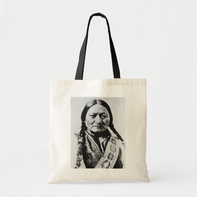 Lakota Chief Surrender: Sitting Bull Fort Buford Tote Bag (Front)