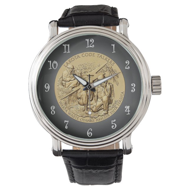 Lakota Code Talkers Bronze Medal ~ Watch (Front)