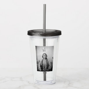Lakota Leader Sitting Bull Native American Indian  Acrylic Tumbler