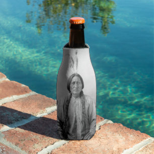 Lakota Leader Sitting Bull Native American Indian Bottle Cooler