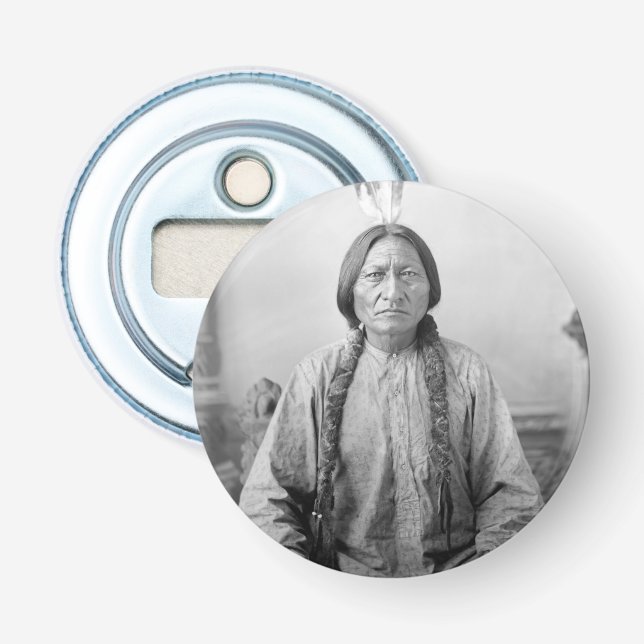 Lakota Leader Sitting Bull Native American Indian  Bottle Opener (Front)