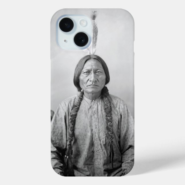 Lakota Leader Sitting Bull Native American Indian  Case-Mate iPhone Case (Back)