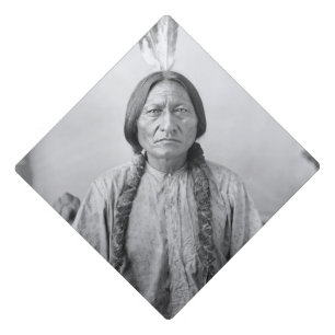Lakota Leader Sitting Bull Native American Indian Graduation Cap Topper
