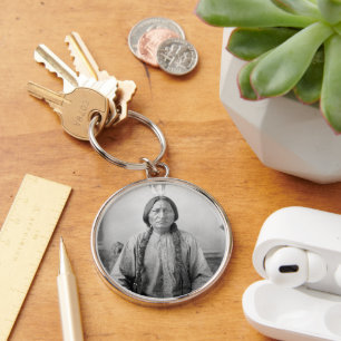Lakota Leader Sitting Bull Native American Indian  Keychain