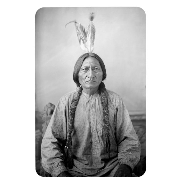 Lakota Leader Sitting Bull Native American Indian  Magnet (Vertical)