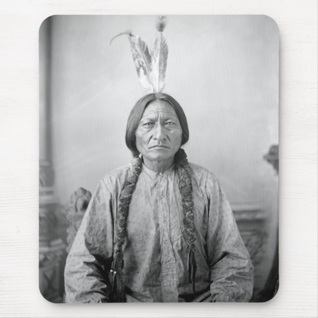 Lakota Leader Sitting Bull Native American Indian  Mouse Pad (Front)