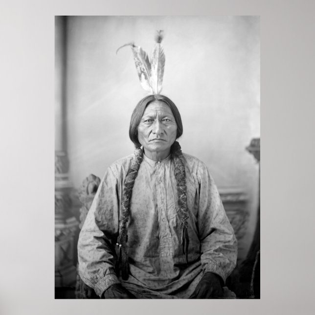 Lakota Leader Sitting Bull Native American Indian  Poster (Front)