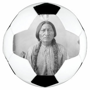 Lakota Leader Sitting Bull Native American Indian Soccer Ball