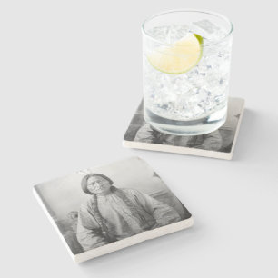 Lakota Leader Sitting Bull Native American Indian  Stone Coaster