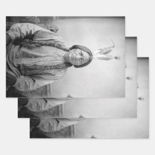 Lakota Leader Sitting Bull Native American Indian  Wrapping Paper Sheet