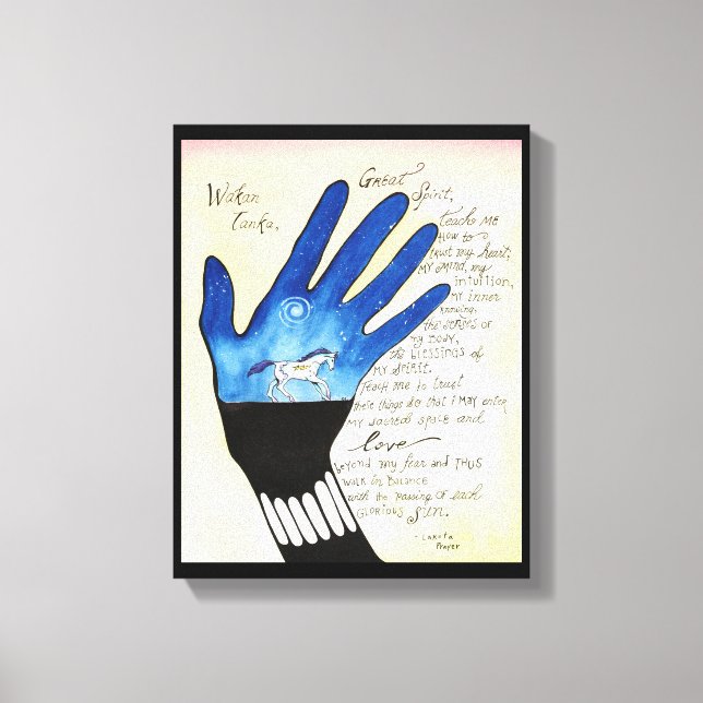 "Lakota Prayer" Canvas Print (Front)