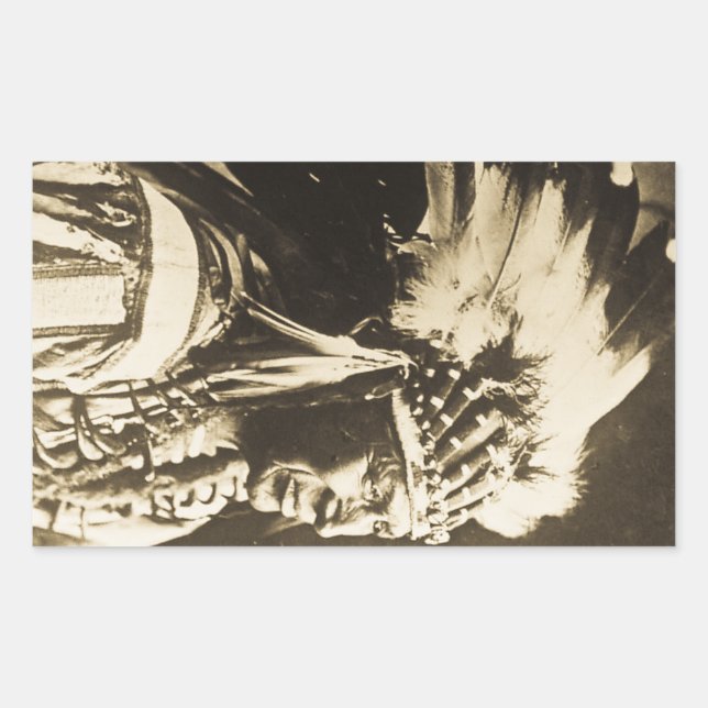 Lakota Sioux Chief White Swan Sticker (Front)