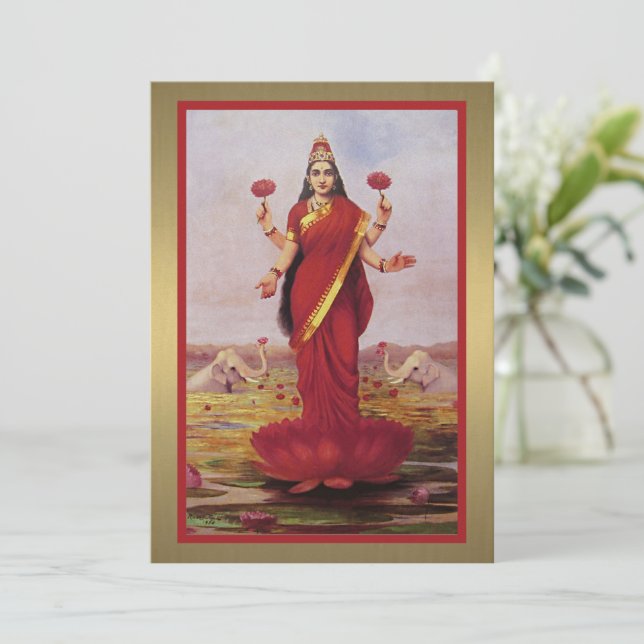 Lakshmi 1896 invitation (Standing Front)