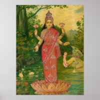 Lakshmi by Raja Ravi Varma