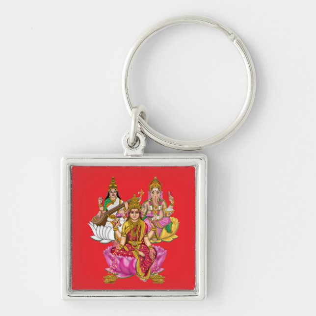 Lakshmi Ganesha Keychain (Front)